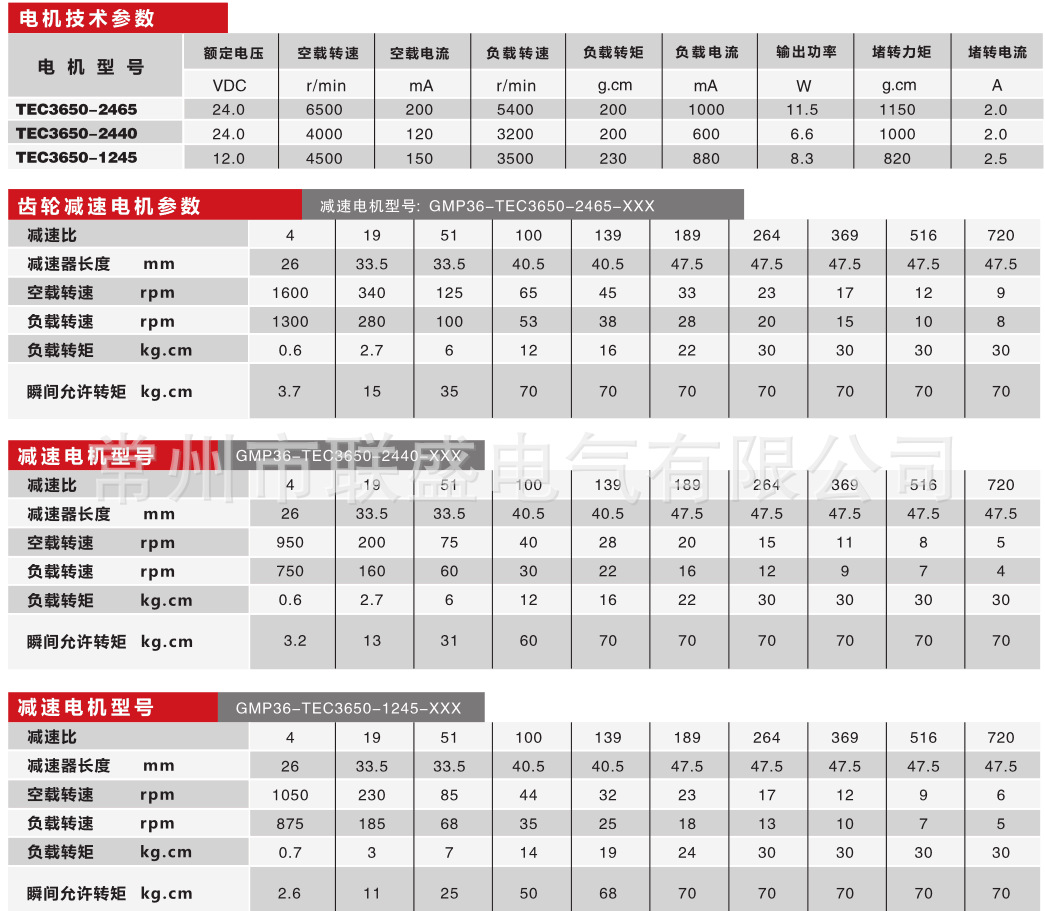 36直流无刷减速电机