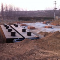 宁夏地埋一体化污水处理设备安装现场