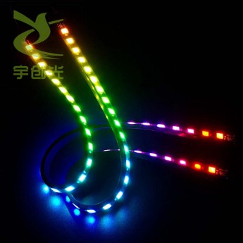 LED数字灯条60灯RGB编程幻彩灯条柔光防水LED软灯带