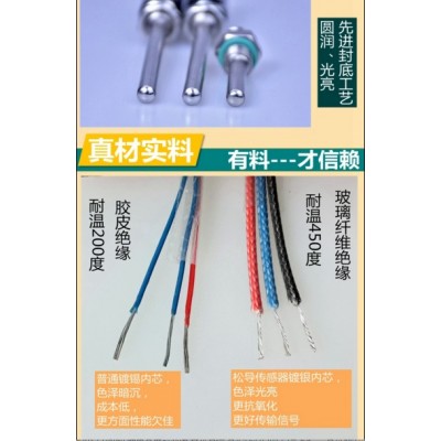 青岛测液氮温度铂电阻PT100 _防腐防水型温度传感器