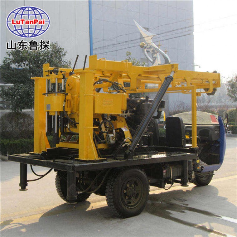 三轮车载式200米液压水井钻机XYC-200A地质钻机